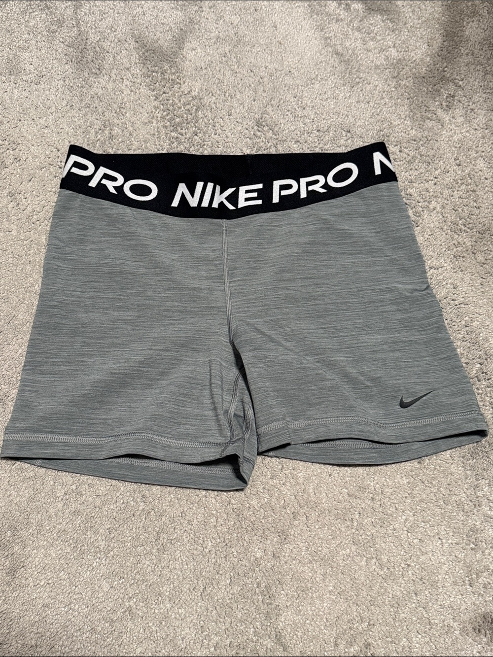 Nike Pro Gray and Black Bike Shorts
